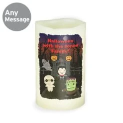 Personalised Halloween LED Candle -Xmas Decor Shop p0409d15 5