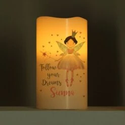 Personalised Fairy Princess Night Light LED Candle -Xmas Decor Shop p0409d55 3