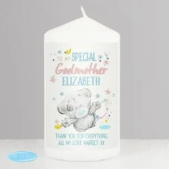 Personalised Me To You Godmother Pillar Candle