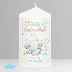 Personalised Me To You Godmother Pillar Candle 7 Personalised Me To You Godmother Pillar Candle -Xmas Decor Shop p0409d58 2