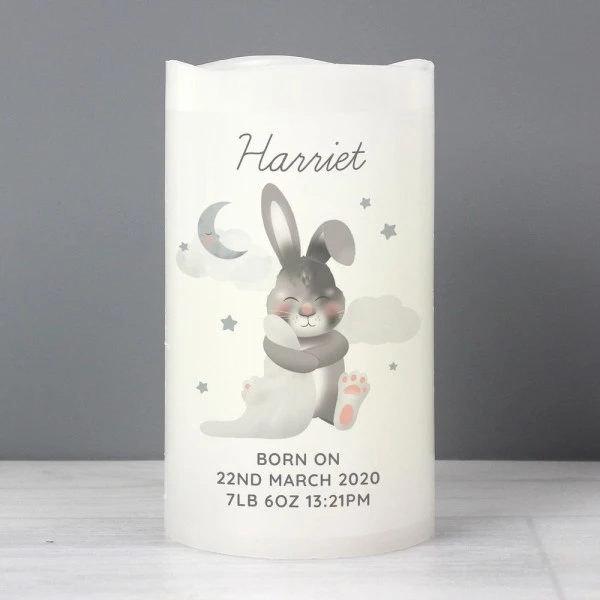 Personalised Baby Bunny LED Candle 3 Personalised Baby Bunny LED Candle - Image 3