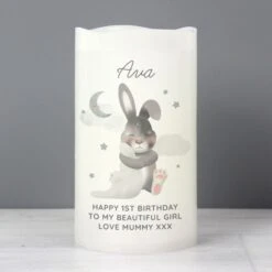 Personalised Baby Bunny LED Candle 8 Personalised Baby Bunny LED Candle -Xmas Decor Shop p0409d64 3