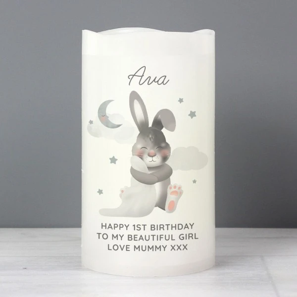 Personalised Baby Bunny LED Candle 4 Personalised Baby Bunny LED Candle - Image 4