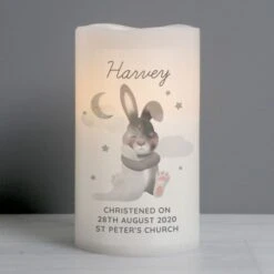 Personalised Baby Bunny LED Candle 9 Personalised Baby Bunny LED Candle -Xmas Decor Shop p0409d64 4
