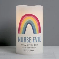 Personalised Rainbow LED Candle -Xmas Decor Shop p0409d89 2