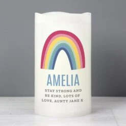 Personalised Rainbow LED Candle -Xmas Decor Shop p0409d89 3
