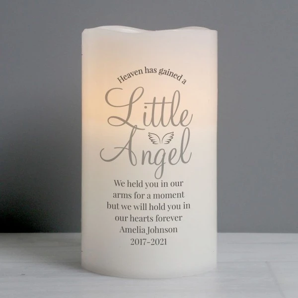 Personalised Little Angel LED Candle 1 Personalised Little Angel LED Candle