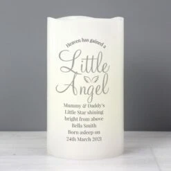 Personalised Little Angel LED Candle 7 Personalised Little Angel LED Candle -Xmas Decor Shop p0409d94 3