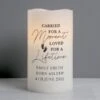 Personalised Carried For A Moment Led Candle
