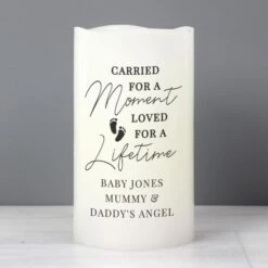 Personalised Carried For A Moment Led Candle -Xmas Decor Shop p0409d95 2