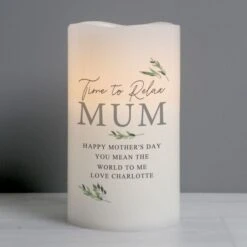Personalised Botanical LED Candle -Xmas Decor Shop p0409d98 6