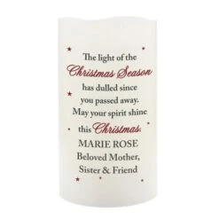 Personalised Christmas Season Memorial LED Candle 7 Personalised Christmas Season Memorial LED Candle -Xmas Decor Shop p0409e07 3