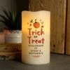 Personalised Trick Or Treat LED Candle