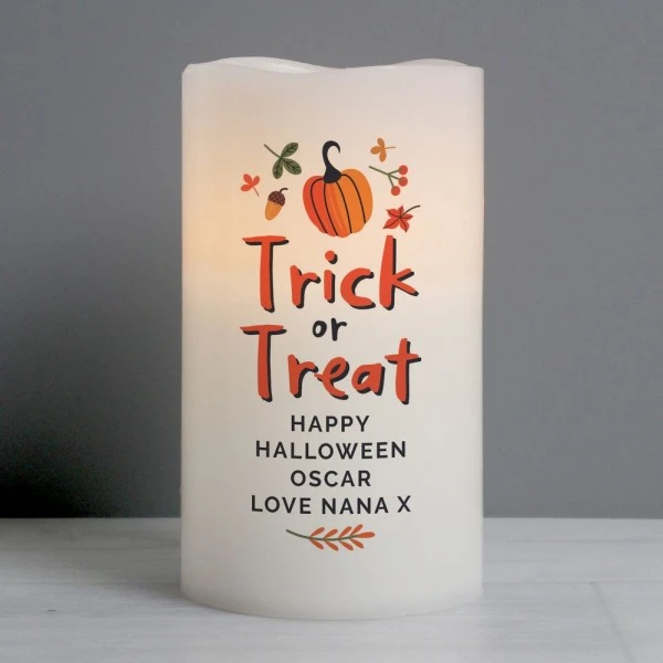 Personalised Trick Or Treat LED Candle 6 Personalised Trick Or Treat LED Candle - Image 6