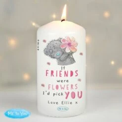 Personalised Me To You If... Were Flowers Pillar Candle -Xmas Decor Shop p0409e14 2