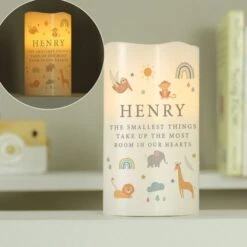 Personalised Safari Animals LED Candle 7 Personalised Safari Animals LED Candle -Xmas Decor Shop p0409e17 2