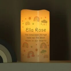 Personalised Rainbow Night Light LED Candle -Xmas Decor Shop p0409e21 3