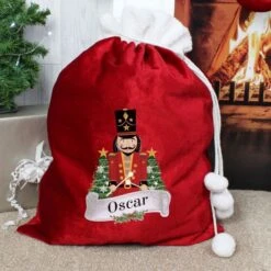 Personalised Nutcracker Red Sack -Xmas Decor Shop p0510h34 4