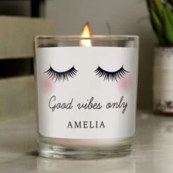Personalised Eyelashes Scented Jar Candle -Xmas Decor Shop p0512ac33 3