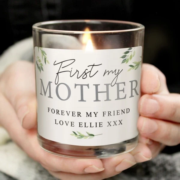 Personalised Botanical Leaves Scented Jar Candle 3 Personalised Botanical Leaves Scented Jar Candle - Image 3