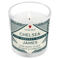 Personalised The Perfect Match Scented Jar Candle -Xmas Decor Shop p0512ad36 4