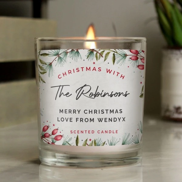 Personalised Christmas With... Scented Jar Candle 3 Personalised Christmas With... Scented Jar Candle - Image 3