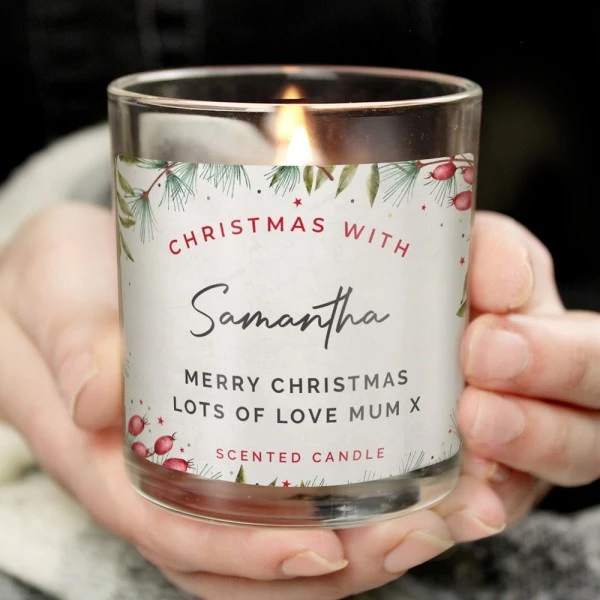 Personalised Christmas With... Scented Jar Candle 4 Personalised Christmas With... Scented Jar Candle - Image 4