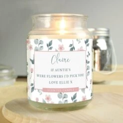 Personalised Floral Large Scented Jar Candle 9 Personalised Floral Large Scented Jar Candle -Xmas Decor Shop p0512ae48 3