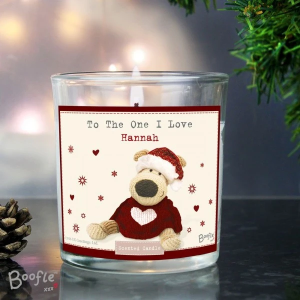 Personalised Boofle Christmas Love Scented Jar Candle 4 Personalised Boofle Christmas Love Scented Jar Candle - Image 4