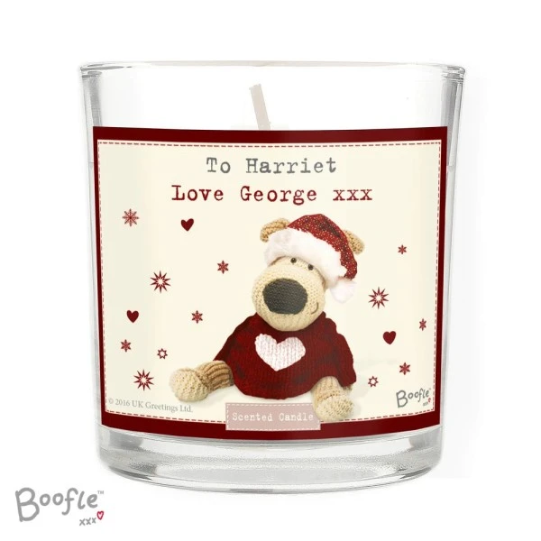 Personalised Boofle Christmas Love Scented Jar Candle 5 Personalised Boofle Christmas Love Scented Jar Candle - Image 5