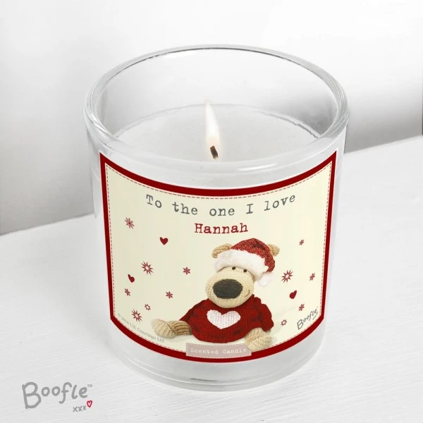 Personalised Boofle Christmas Love Scented Jar Candle 6 Personalised Boofle Christmas Love Scented Jar Candle - Image 6