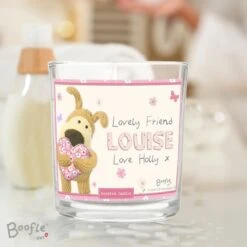 Personalised Boofle Flowers Scented Jar Candle -Xmas Decor Shop p0512z16 2