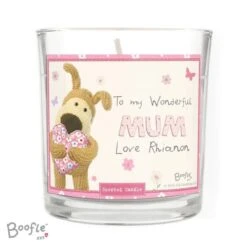 Personalised Boofle Flowers Scented Jar Candle -Xmas Decor Shop p0512z16 5