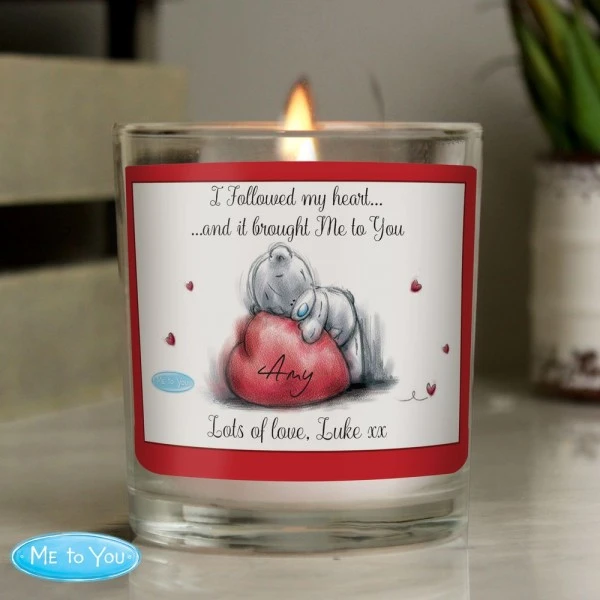 Personalised Me To You Heart Scented Jar Candle 2 Personalised Me To You Heart Scented Jar Candle - Image 2