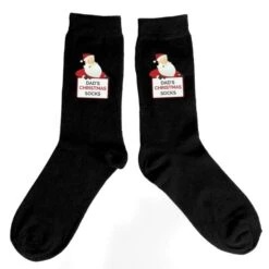 Personalised Santa Claus Christmas Socks -Xmas Decor Shop p0710h99 3