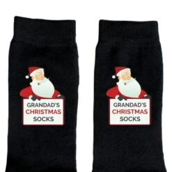 Personalised Santa Claus Christmas Socks -Xmas Decor Shop p0710h99 4