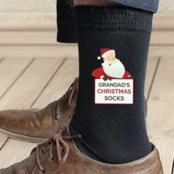 Personalised Santa Claus Christmas Socks -Xmas Decor Shop p0710h99 5