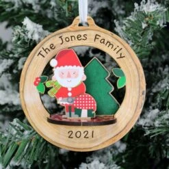 Personalised Make Your Own Toadstool Santa 3D Decoration Kit -Xmas Decor Shop p071184 3