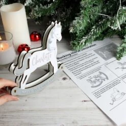 Personalised Make Your Own Rocking Horse 3D Decoration Kit -Xmas Decor Shop p071188 6