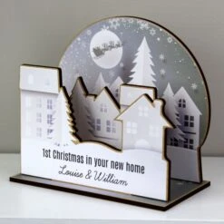 Personalised Make Your Own Town 3D Decoration Kit -Xmas Decor Shop p071189 3