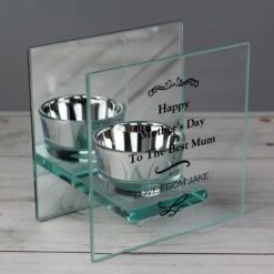 Personalised Antique Scroll Mirrored Glass Tea Light Candle Holder -Xmas Decor Shop p1007c20 5