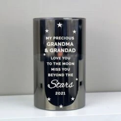 Personalised Miss You Beyond The Stars Smoked Glass LED Candle 6 Personalised Miss You Beyond The Stars Smoked Glass LED Candle -Xmas Decor Shop p1007d92 1