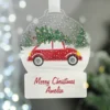 Personalised Driving Home For Christmas Acrylic Snow Globe Decoration